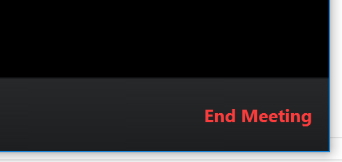 End or Leave Meeting button